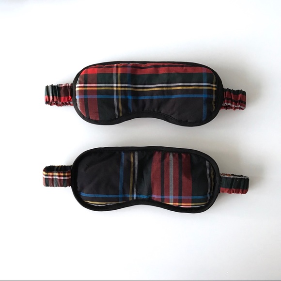 NWT J.Crew Stewart Tartan Sleep Mask - Picture 4 of 15